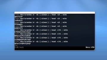 Generate a random string in linux