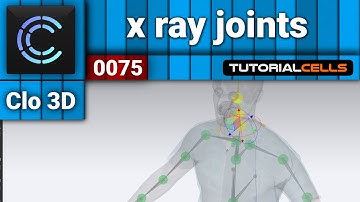 0075. rig system, x ray joints, posing avatar in clo3D