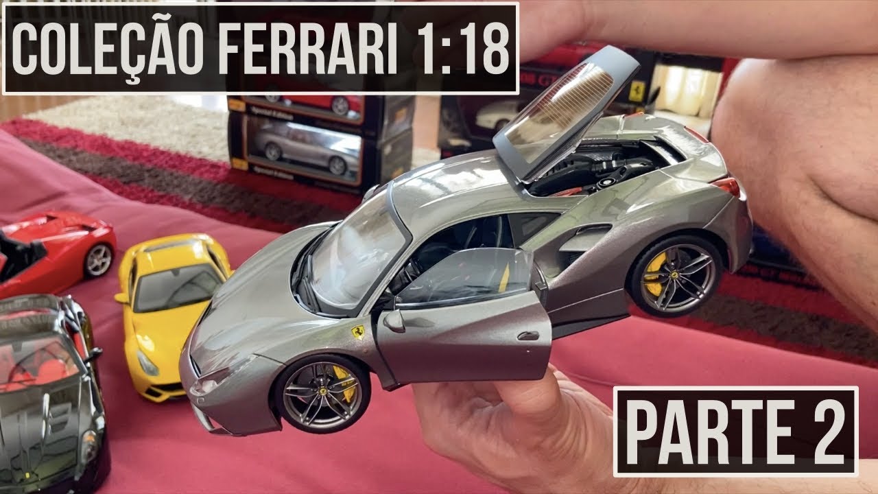 COLEÇÃO FERRARI 1:18: Linha do tempo V8 e GT | Garagem em Escala