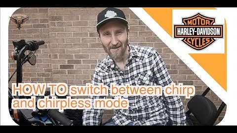 How To Switch Between Chirp And Chirpless Mode Harley Davidson Sportster