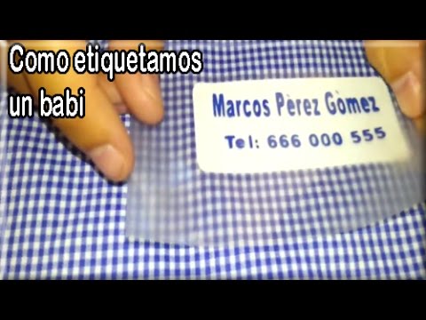 Así como podemos etiquetar los babis tu para el colegio - YouTube