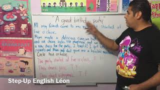 Reading comprehension (past simple) For Kids