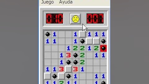 losing ten times in windows xp minesweeper