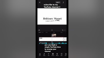 SIMPLE YOUTUBE INTRO FOR FREE USING CAPCUT !!