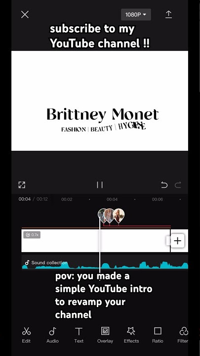 SIMPLE YOUTUBE INTRO FOR FREE USING CAPCUT !!