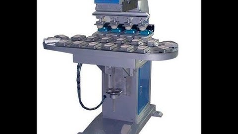 4 color pad printing machine with conveyor,How to use 4 Color Pad Printer,pad printing machine