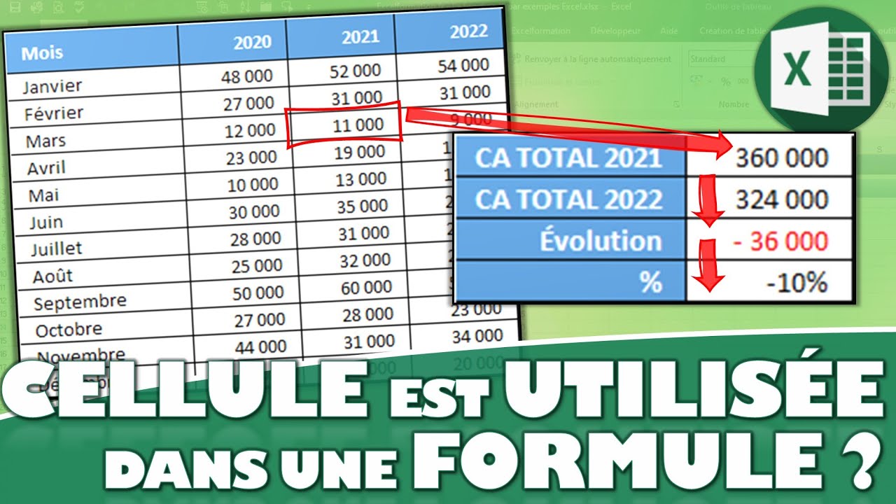 Comment savoir si une cellule est utilisée dans une autre formule sur