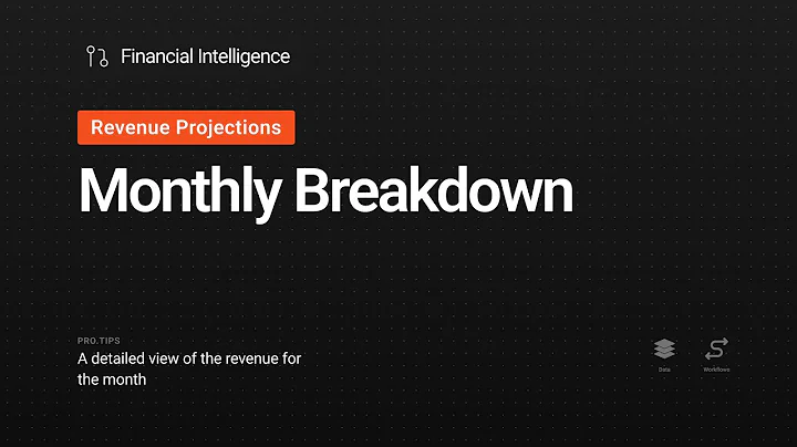 Revenue Projections: Monthly breakdown