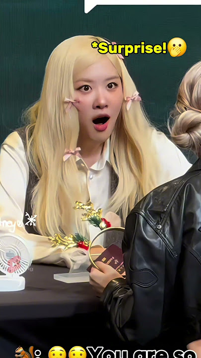 Fangirl cosplayed as Rosé and surprised her!!🤩🤩 #blackpink