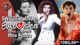 Switzerland 🇨🇭 in Eurovision Song Contest (1956-2024)