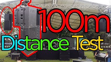LONG THROW FBT Modus Line Array Distance Test
