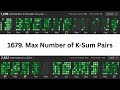 LeetCode 1679 | Max Number of K-Sum Pairs | All Approaches + Code