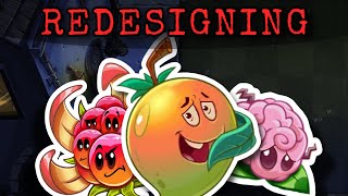 Redesigning BAD Modern PLANTS VS ZOMBIES 2 Plants