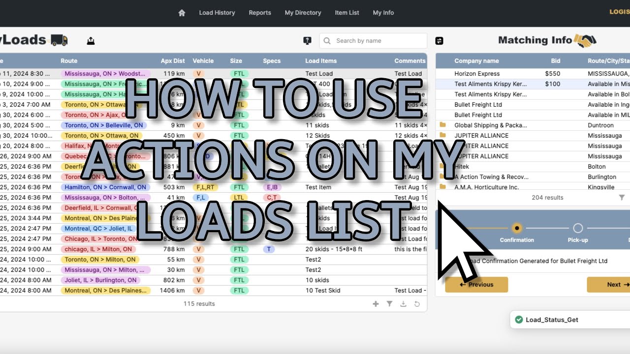 Load Actions - YouTube