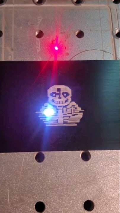 Megalovania song played ON A LASER (super satisfying) #shorts