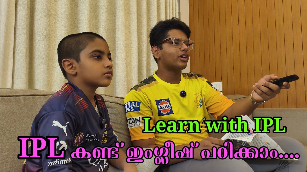 Learn with IPL. CSK vs RCB. Easy way to learn English. English ...
