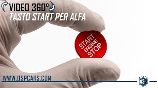 VIDEO Tasto Start Stop ADESIVO per Alfa Romeo ROSSO | il Prodotto Fra le mani QSPCARS.COM accessori