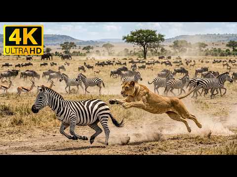 Cinematic Safari Plains & Wildlife 4K 🦒🌿Relaxing Animal Moments with Soft Piano & Peaceful Ambience🎹