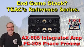TEAC, 72 yrs. of audio. The Reference Series. AX-505 Integrated Amp PE-505 Phono Preamp. Great gear.