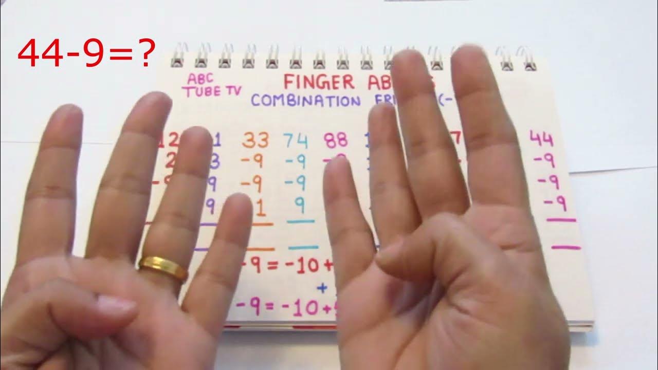 AbacusLearn to apply Combination Friend Formula for 9=10+54Finger AbacusFinger Maths YouTube