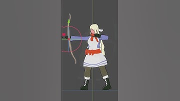 Blender Tips: Simple Bow and Arrow Animation #shorts