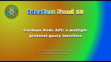 Cardano Node API - SWARM IdeaFest Fund10