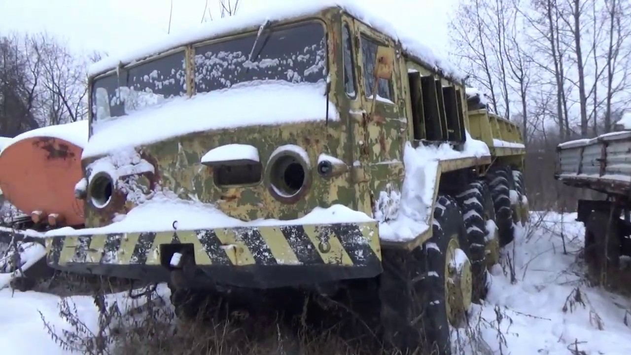 МАЗ-537.Легендарный тягач армии.Угасает на стоянке. - YouTube