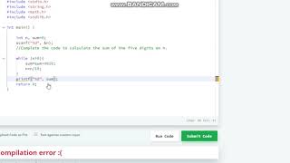 HackerRank Solutions | C Programming | Sum of Digits of a Five Digit Number
