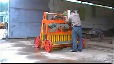 QMJ4-45 mobile block making machine-Auto move