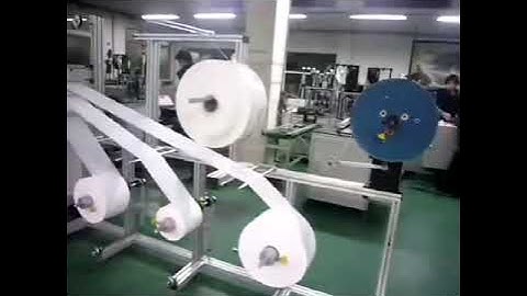 The famous fully automatic high speed disposable surgical face mask production line