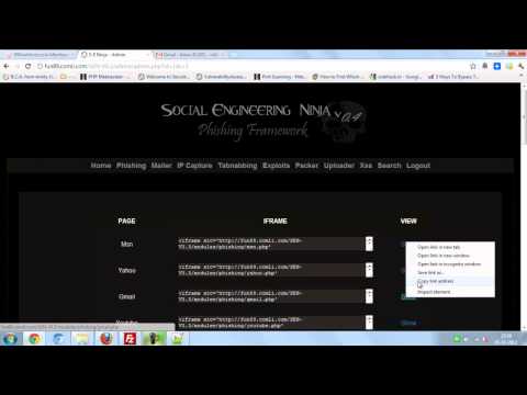 Social Engineering Ninja v 04 phishing framework   Guru NSB