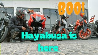 Orange Hayabusa is here || Ride Gurgaon to Old Rao hotel