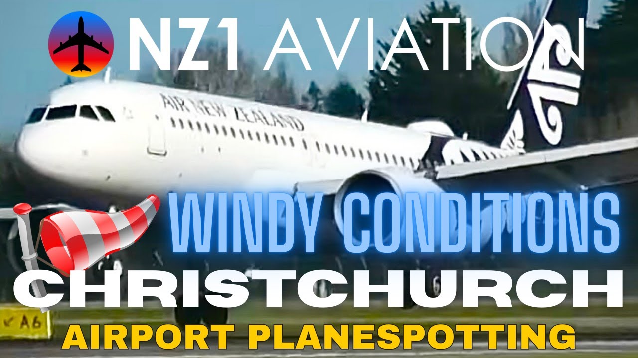 🔴 LIVE Windy Conditions | Christchurch Airport - New Zealand - 18 Sep 2025 ✈️