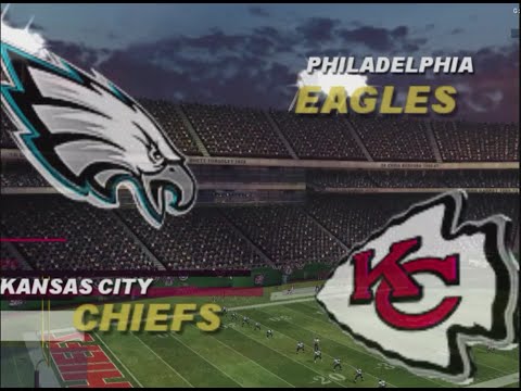 retro gaming NFL Blitz Pro Philadelphia Eagles vs Kansas City Chiefs