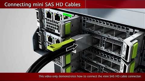 Connecting mini SAS HD Cables for Dorado 5000 or 6000 V6
