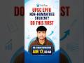 UPSC EPFO EO/AO Topper's Strategy for Non-Commerce &amp; Non-Humanities Students
