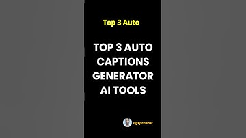 Top 3 Auto Captions Generator AI Tools. #ai #aitools #autocaptions #caption