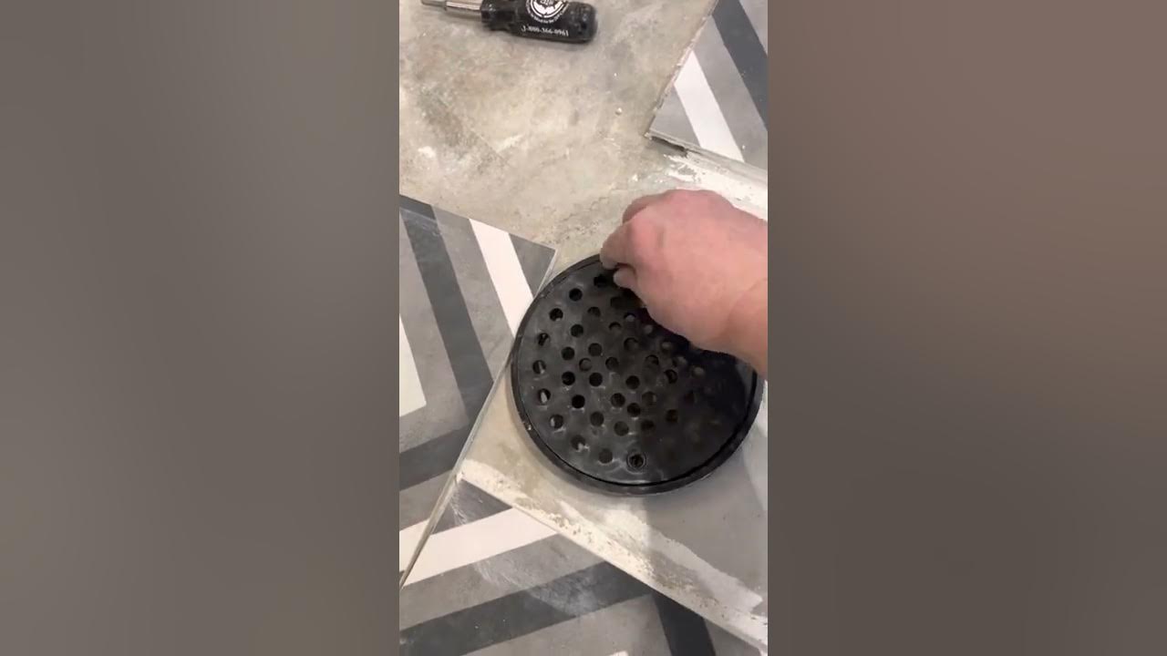 Floor drain extension ring for a floor tiles. YouTube