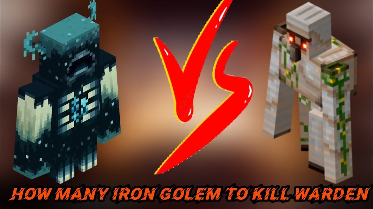 WARDEN VS IRON GOLEM IN MINECRAFT HINDI BY BLACK007 OP. HOW MANY