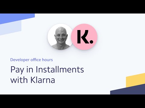 Pay in installments with Klarna