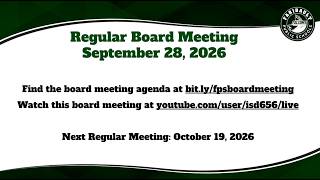 Full Regular Board Meeting - September 28, 2026 News