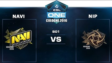 CS:GO | Cologne 2016 | Na’Vi vs NiP | Cobblestone | Day 2