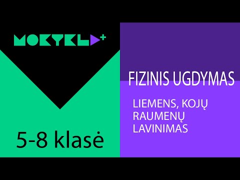 Mokykla+ | Fizinis ugdymas | 5-8 klasė | Liemens, kojų raumenų lavinimas || Laisvės TV X