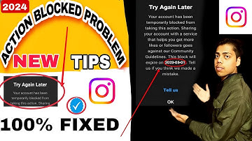 HOW TO FIX INSTAGRAM YOUR ACCOUNT HAS BEEN TEMPORARY BLOCKED FROM THIS , ACTION BLOCKED! PROBLEM...