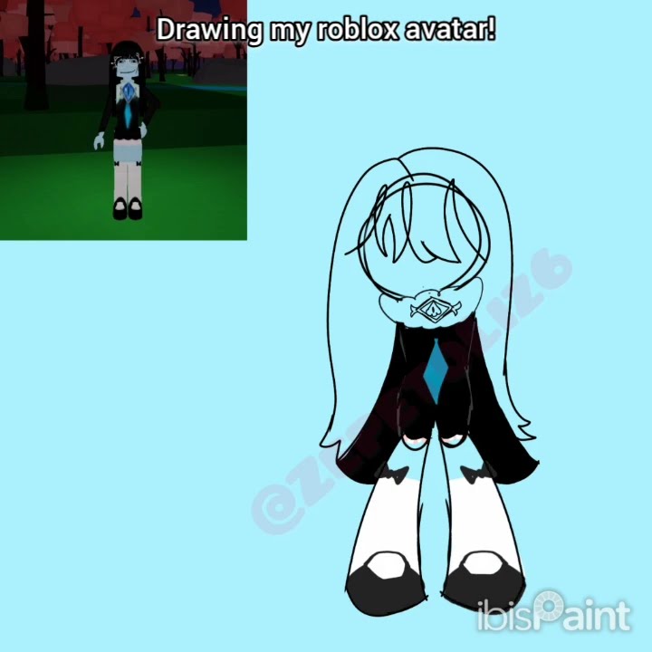 Drawing my roblox avatar! #art #digitalart #roblox - YouTube