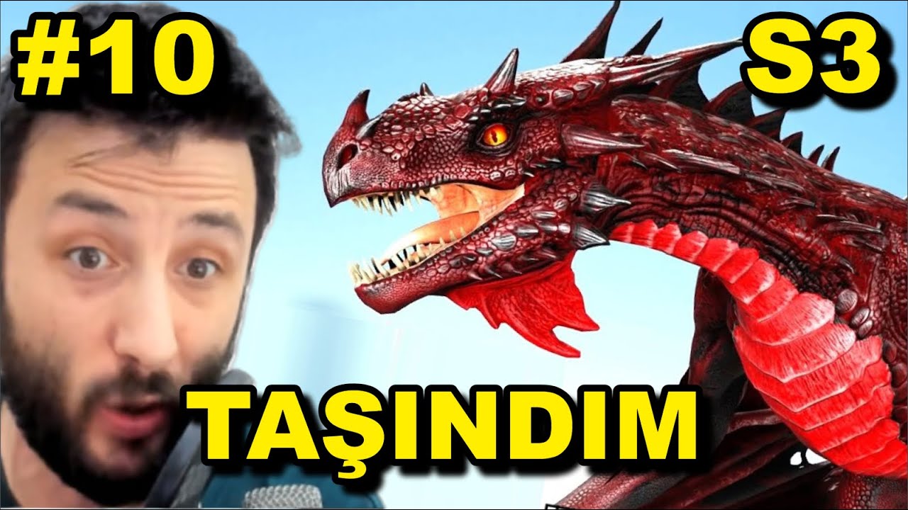 Sonunda Taşındım ve İLK ATEŞ EJDERHAM ( WYVERN ) ? ARK 10.Bölüm (3.Sezon) Lost İsland