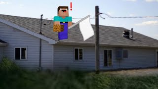 Нуб против потоп из листвы🍃в майнкрафт! 100% защита троллинг ловушка в Minecraft