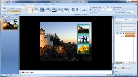 Tutorial powerpoint 2007 |Cara Membuat Slideshow Video dari Animasi Gambar