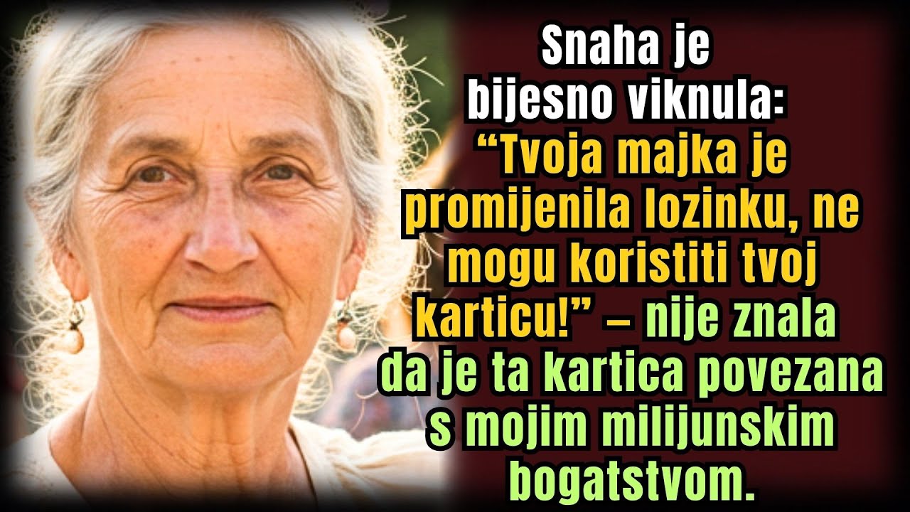 Snaha je vikala: “Promijenila je lozinku!” — nije znala da je kartica vezana za moje milijune