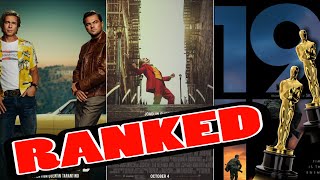 2020 Best Picture Nominees RANKED (Academy Awards)
